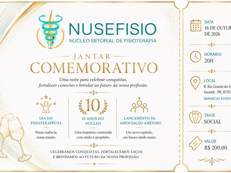 Jantar em Comemoração 10 anos Nusefisio